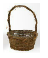 Bskt Sngl 8.5" Twiggy Vine 225