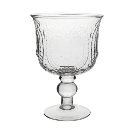 Fleur-de-lis 8 1/2" clear 6cs #3475