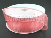 #9 wired sheer coral 25yrds