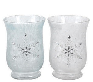 Christmas Snowflake Glass 5.75" each