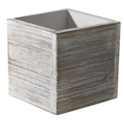 Woodland planter 5"x5"x5" white wash each