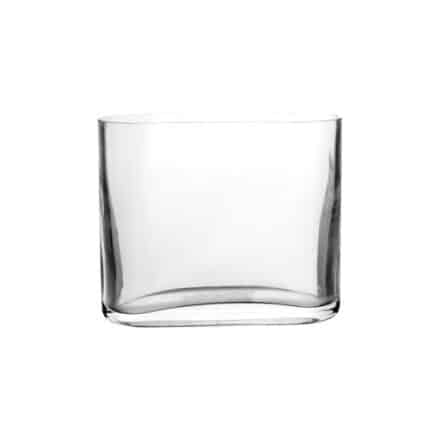 Olivia vase clear 6" 6cs