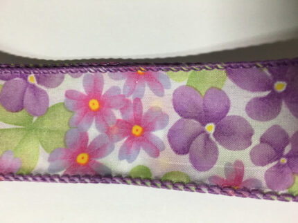 #9 DWI floral purple 50yrds