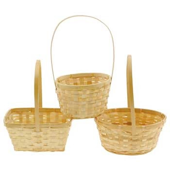 6" Bskt Sngl Nat Bamboo 4101