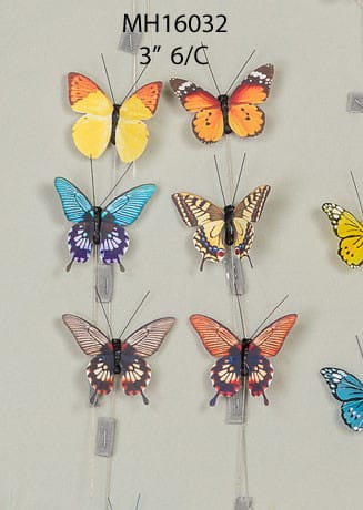 Butterfly asst 3" 1dz #6032
