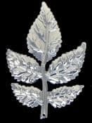 LEAF metal silver rose