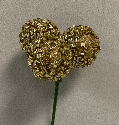 Pick Bugle bead ball cluster x3 each