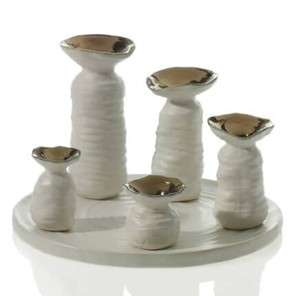 Petite Budvase White 9.5" x 5.75"