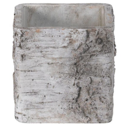 Birch Square Ceramic Container 4"x4"x4" each