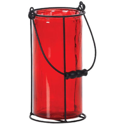 Cylinder Ruby 4"x8" w/ metal handle each