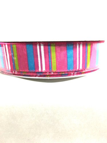 #9 prem pink/lim-blue-wht stri