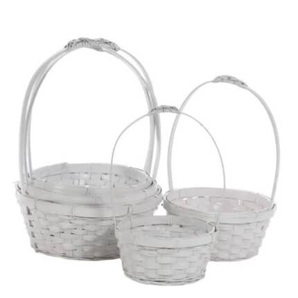 Bskt x5 White #5009WH/5 (10"-6