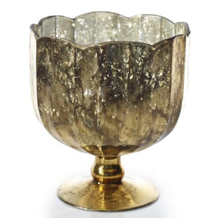 Mallory Compote 5.75" x 6.5" gold each