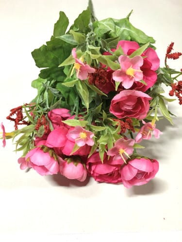 Ranunculus mini mixed bush rose x10 each