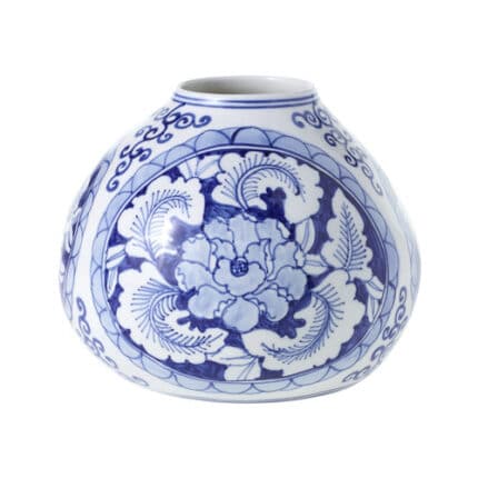 Eleanor Vase 6.25"x4.75" blue