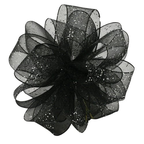 d88c067e-7a88-430b-953d-ee14c9734f32.jpg CORSAGE #3 FLASH wired BLK/SIL 25yrds - Image 1