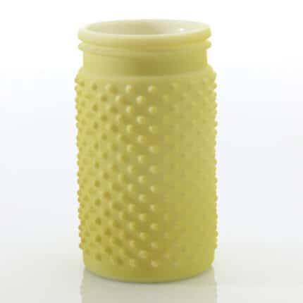Hobnail Jar 4"x7.5" yellow each