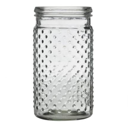 Hobnail Jar 4"x9.25" clear each