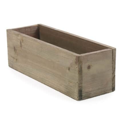 Woodland planter 12"x4"x4" natural each