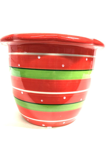 Ceramic Christmas Planter 6.5x6" 3054 each