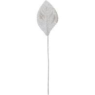 Leaves corsage glitter irid 2 1/4" 50 pack