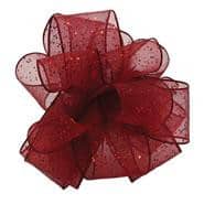 CORSAGE #3 Burgundy flash wired 25yrds