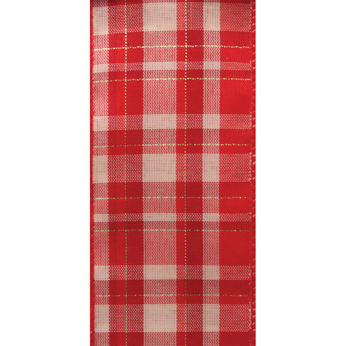 e9aaf7bf-48c1-4f27-b12e-65c5e1278643.jpg #9 DWI lodgen red/white plaid 50yrds - Image 1