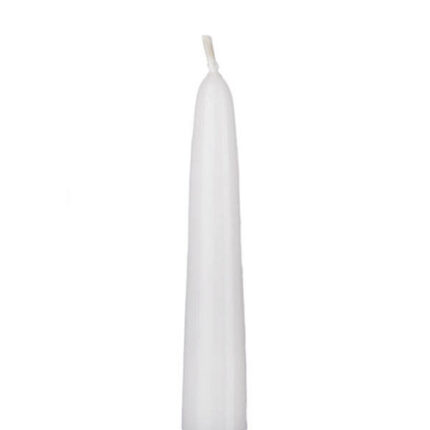 Candle taper 15" White 12bx