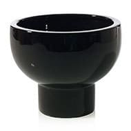 Orion compote 6.5"x5.25" black each
