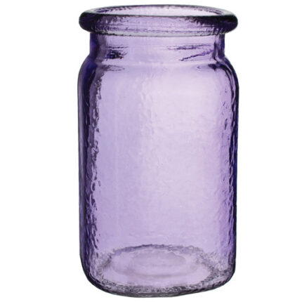 Hammered Jar 6 1/2" vintage purple 24cs