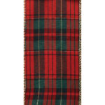 #9 DWI holiday plaid red/gold