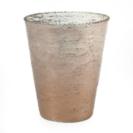 Belle vase 6"x7" rose gold each