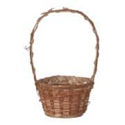 Natural Basket 6" Round Stained each
