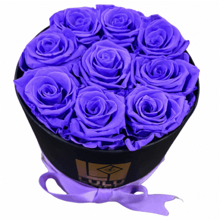 Lulu Rose Box Preserved Lavend