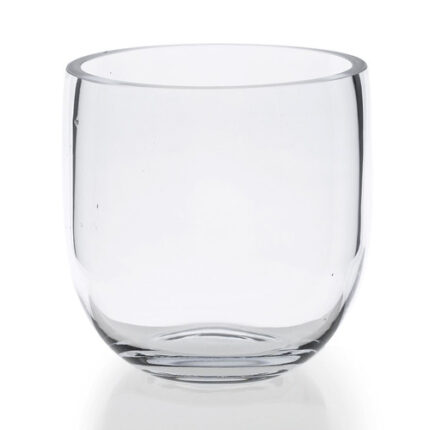 Fat Bowl Vase 6.3"x6.3" clear