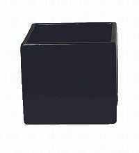 CERAMIC CUBE 4.5"BLK EA