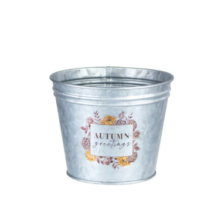 Galvanized pail 5 1/4" Greetings each