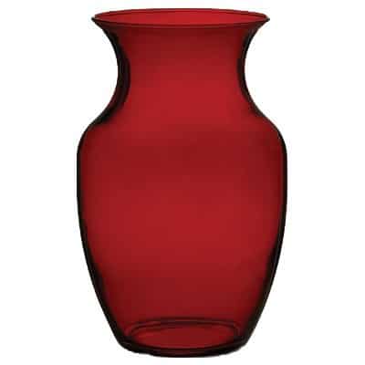 Rose Vase 8" 4999 Ruby 6cs