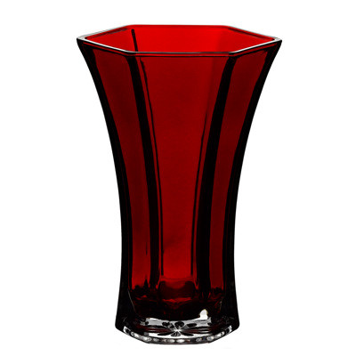 FLARED VASE 10 3/8"  ruby 6 per