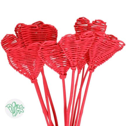 Stick Lata Heart Red holl