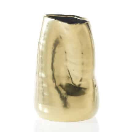 Tegan vase 4"x6" matte gold each