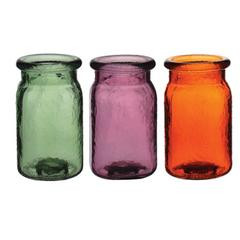 Hammered Jar 5 1/2" autumn punch asst 12cs n