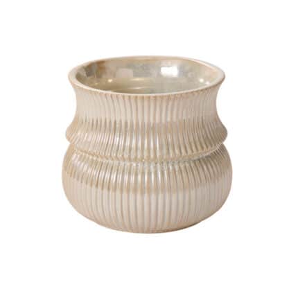 Verdant Pot 7.75"x6.75" champagne