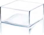 Square cube 9"x9"x4" clear eac