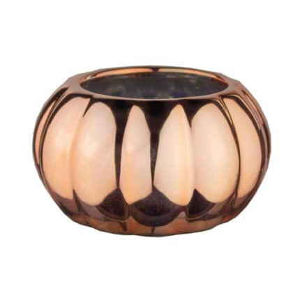 Pumpkin ceramic 5" copper